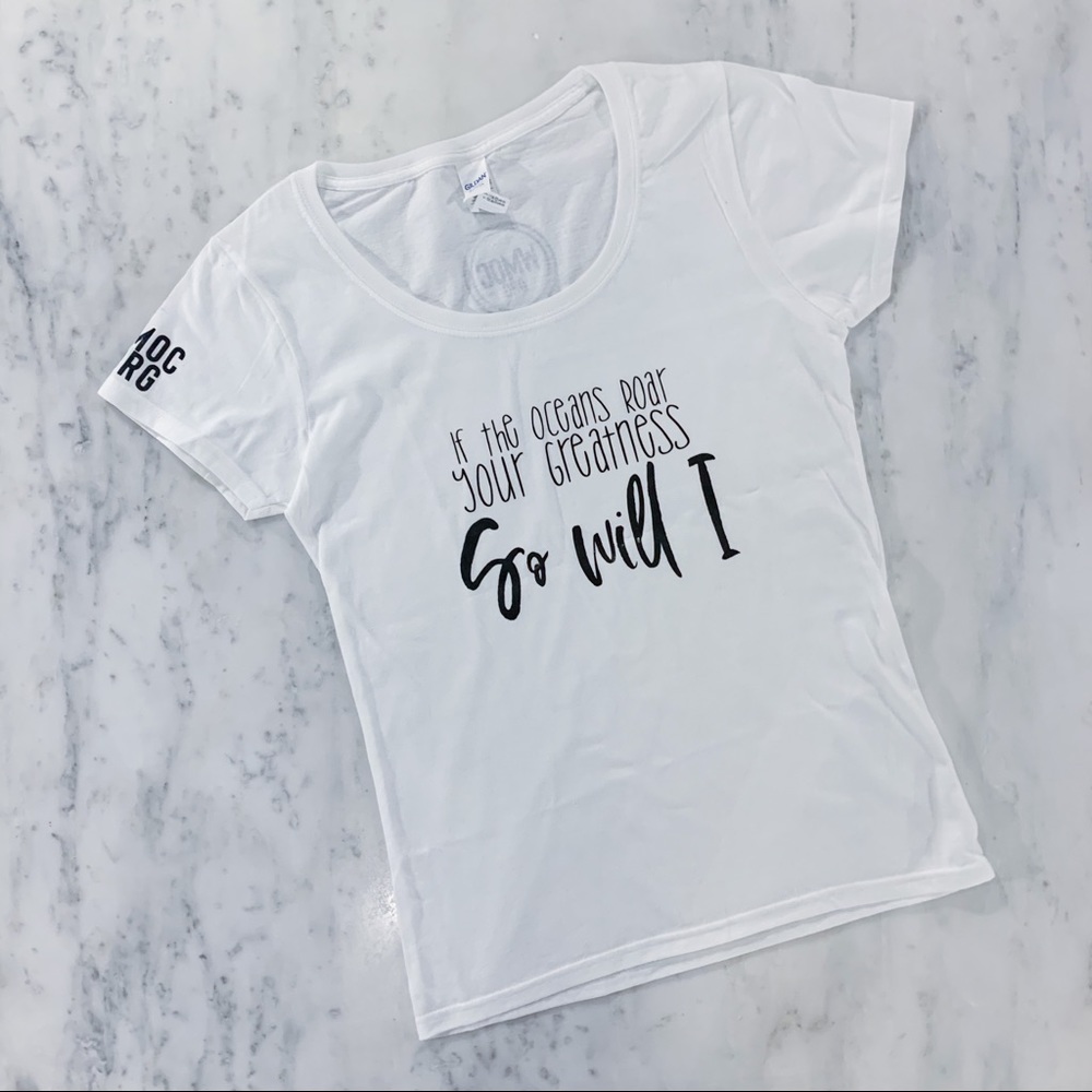 If the Oceans Roar Your Greatness Christian Tshirt - Picture 4 of 11